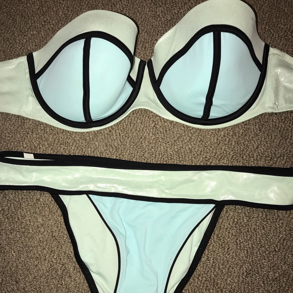 Glittered two piece Victoria secret swim suit
